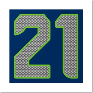 Seattle Seahawks Devon Witherspoon 21 by CH3Media Posters and Art